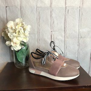 NWOT Report Women's Size 8 Quincy Rose Gold Sneakers Lace Up Shoes Nordstrom